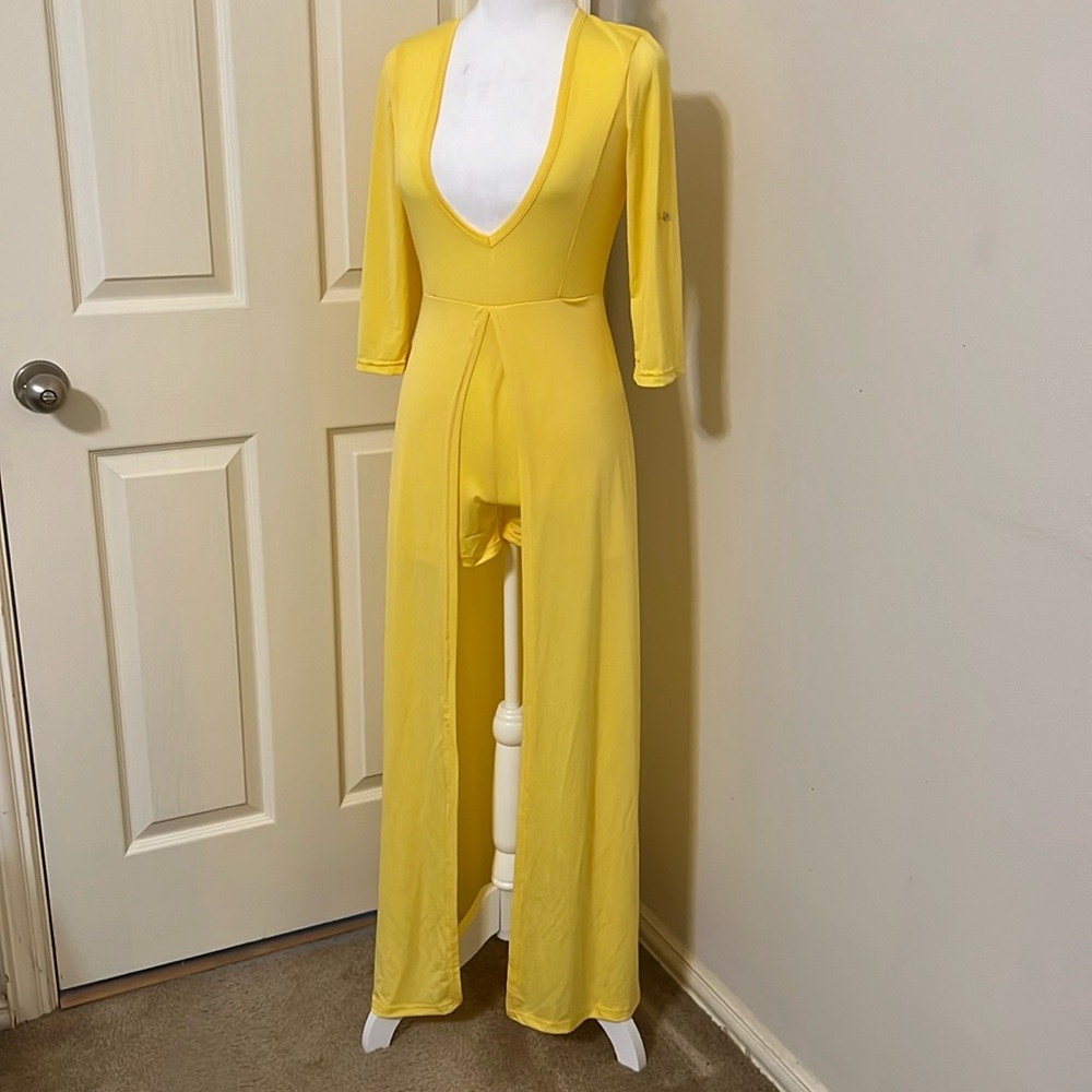 Juniors size S/M. Yellow Maxi Skort Romper